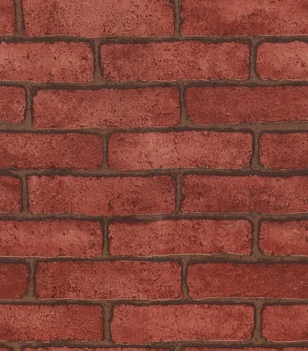 Miniatura 7 de Papel tapiz de ladrillo rojo para despegar y pegar, papel tapiz para chimenea, papel de ladrillo impreso, fácil de aplicar, 15.7 x 118 pulgadas