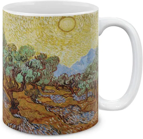 Miniatura 18 de MUGBREW Classic Art - Taza de café de cerámica de almendra Vincent Van Gogh, 11 onzas