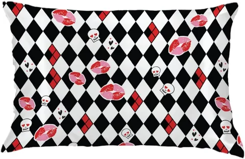 Miniatura 25 de Franco Collectibles Funda de almohada estándar de satén sedoso de belleza, 20 x 30 pulgadas, cabello y piel, festividades, lampara de pierna de Una