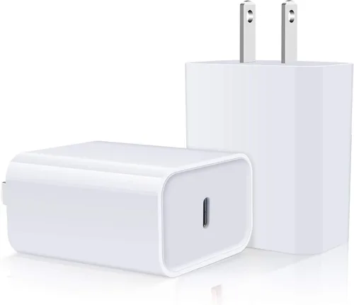 Bloque de cargador rápido para iPhone 17e 16e, paquete de 20 W USB C adaptador de corriente tipo C cargador de pared para iPhone 17/17 Pro/17 Pro