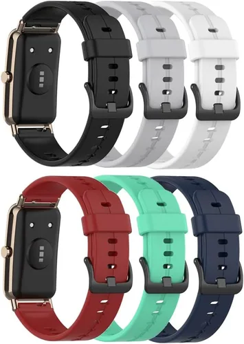 Miniatura 21 de Senter Bandas de silicona suave de 0.630 in para Huawei Watch Fit Mini Smart Watch