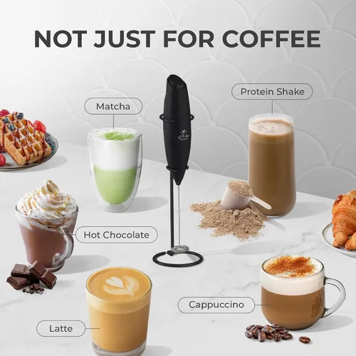 Miniatura 16 de Zulay Milk Boss Espumador de leche potente manual, hace espuma para latte, batidor para mezclar bebidas, café, miniespumador para capuchino, frappé