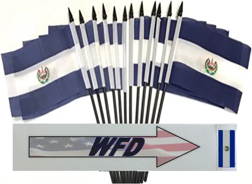 Miniatura 156 de World Flags Direct Banderas en miniatura de poliéster de Afganistán, paquete de 12, decoración de mesa de fiesta, desfiles, 4 x 6 pulgadas, verde