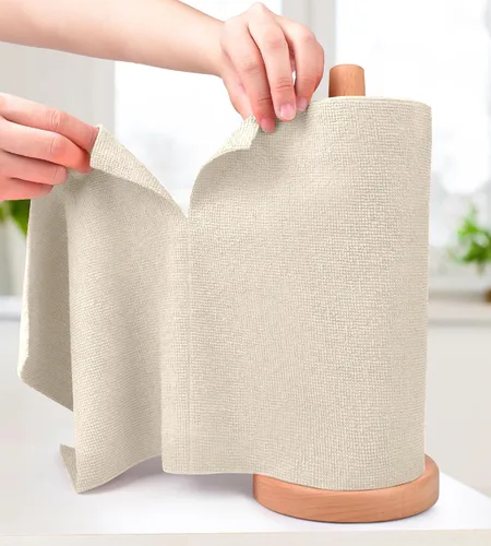Miniatura 9 de KitchLife Rollo de Paño de Limpieza de Microfibra - Toallas de Papel de Microfibra Reutilizables Desgarrables, Sin Pelusa, Lavables, 20 Hojas