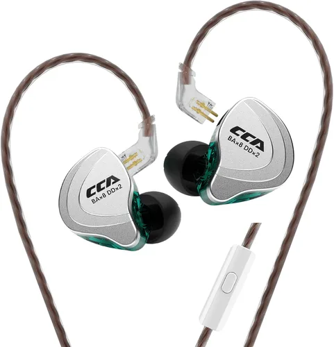 Miniatura 8 de CCA C10 Pro - Monitor intrauditivo, HiFi 1DD 4BA Hybrid Five Drivers in-Ear Earphone, carcasa de aleación de zinc + auriculares de resina con cable