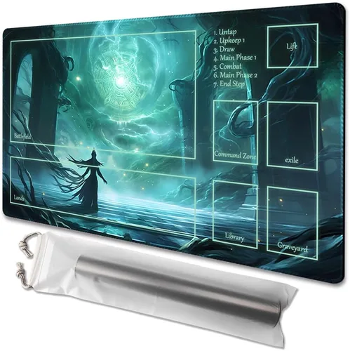 Miniatura 81 de MTG - Tapete de juego tamaño 24 x 14 pulgadas, bolsas de almacenamiento gratuitas, respaldo antideslizante, impresión, ideal para entusiastas