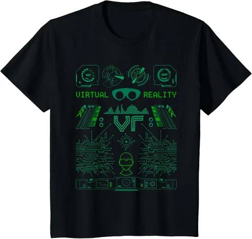 Miniatura 28 de Camiseta de realidad virtual VR Retro Gamers, Negro, S