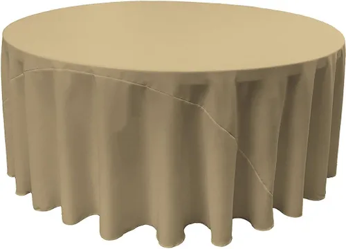 Miniatura 83 de LA Linen - Mantel redondo lavable de popelina de poliéster, resistente a manchas y arrugas, 51", mantel de tela para comedor, cocina, fiesta, Negro