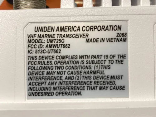 Miniatura 5 de Uniden Radio VHF marina UM725G, todos los Estados Unidos, Canadá y canales marinos internacionales, potencia de transmisión de 1 vatio/25 vatios