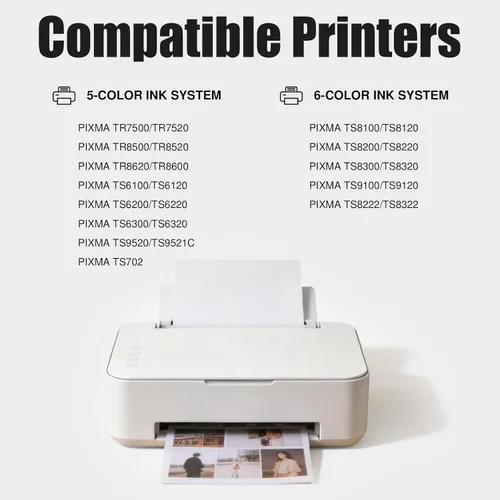 Miniatura 2 de Cartuchos de tinta compatibles Canon 280 de repuesto PGI-280XXL para impresora PIXMA TR7520 TR8520 TS6120 TS6220 TS8120 TS8220 TS9120 TS9520 TS9521C