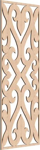 Miniatura 32 de Keene Paneles de pared decorativos de madera con calado, 9 3/8 pulgadas de ancho x 24 3/8 pulgadas de alto x 1/4 de alto, roble rojo rojo (Red Oak)
