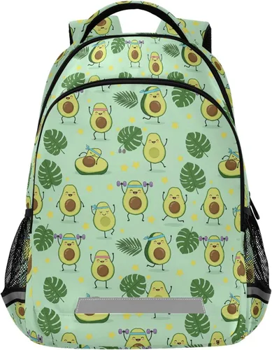 Miniatura 32 de MNSRUU Mochila escolar con correa para el pecho, mochila para laptop Galaxy Planets, mochila de senderismo de viaje para niños y niñas, Animal 031