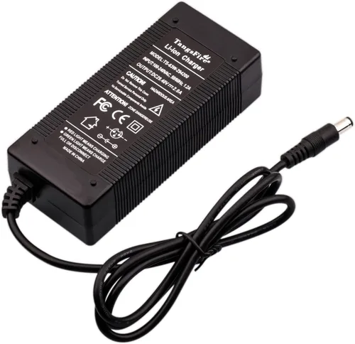 Cargador de 29.4V CC 29.4V/0.4a 25.9V 24V para batería de litio 7S, baterías de litio de 350 W, 12 AH, 500 W, sillas de ruedas plegables ligeras
