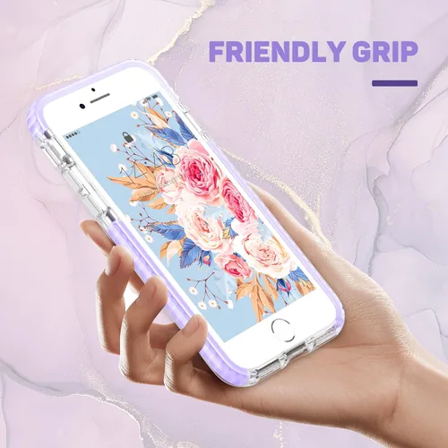 Miniatura 7 de MATEPROX Funda compatible con iPhone Se 2022, iPhone SE 2020, iPhone 8, iPhone 7, funda transparente, resistente, antiarañazos, antiarañazos, a