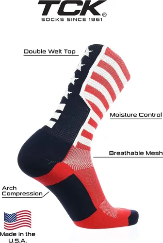 Miniatura 3 de TCK Stars and Stripes Perimeter Crew Socks