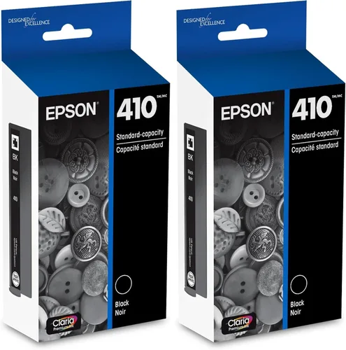Epson T410 Claria Premium - Tinta de capacidad estándar (T410020-S) para impresoras Select Expression Premium, color negro (paquete de 2)