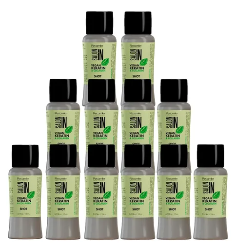 Miniatura 10 de Salon In by Recamier - Tratamiento sin enjuague de queratina vegana Tratamiento sin enjuague para el cabello con queratina vegana y colágeno