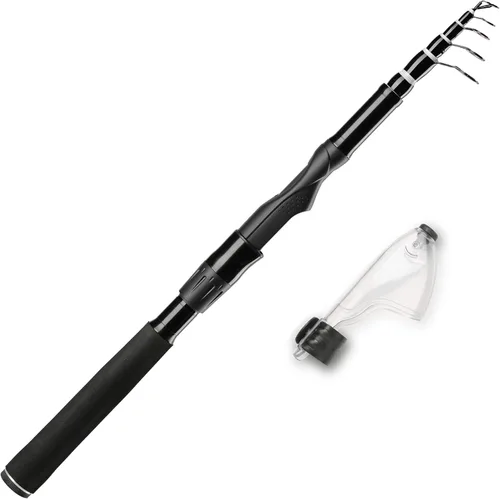 Miniatura 8 de Whistytwig Carbon Fiber Telescopic Fishing Rod - Portable Collapsible Design for Travel and Adventure - Versatile Saltwater and Freshwater Fishing