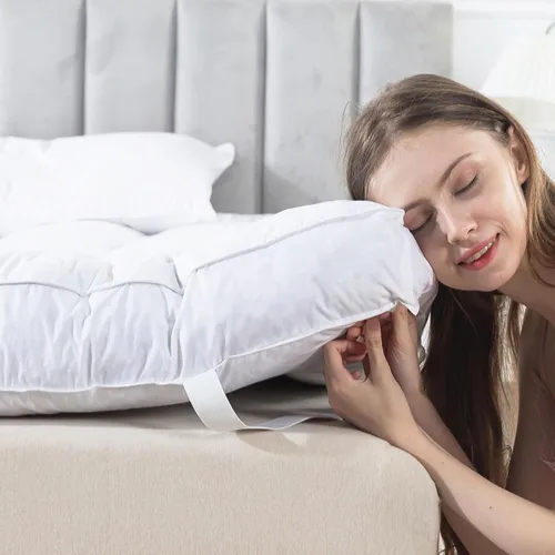 WhatsBedding Cubrecolchón de cama de plumas de 3 pulgadas, cubrecolchón de espuma viscoelástica de plumas de pato, capa superior gruesa, tamaño