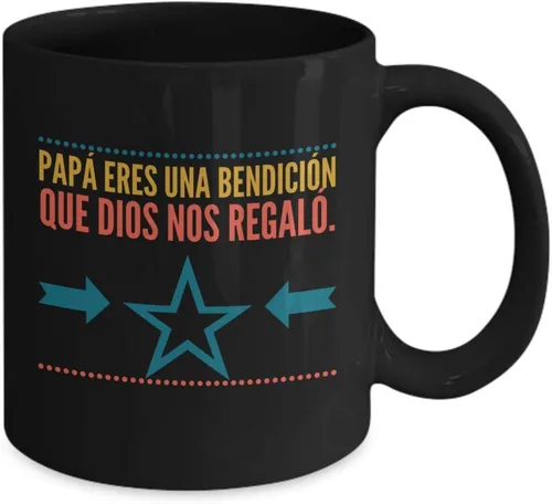 Miniatura 2 de Regalo para Papa Taza de Cafe Padre Vaso, taza café divertidas, tazas personalizadas, taza de café inspiradoras, taza con mensajes positivos.