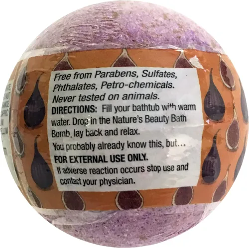 Miniatura 6 de Nature's Beauty Bombas de baño de azúcar moreno e higo, natural hecha a mano, no mancha, bomba de spa de lujo, hidrata la piel seca, hecha