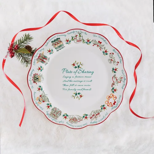 Miniatura 4 de Pfaltzgraff Winterberry - Plato para compartir de 12 días, 13 pulgadas