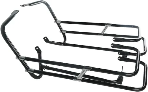 Miniatura 2 de TCT-MOTORPARTS Soporte de Montaje en Riel para Guardabarros de Bolsa para Harley Touring 1997-2008 FLHR y FLHT (Reemplazo H-D#91216-97)