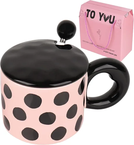 Miniatura 11 de Taza de café de cerámica, taza de café artística de 10 onzas con mariposa plateada 3D y mango en forma de mariposa, elegante taza de té vintage