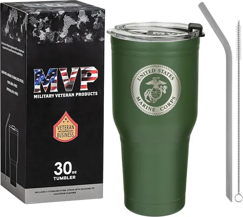Miniatura 7 de Military Gift Shop Taza de Viaje de Acero Inoxidable con Aislamiento al Vacío de Doble Pared Negra del Ejército de EE.UU. de 30 oz - Regalos