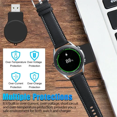Miniatura 3 de Portátil Galaxy Watch 8 7 6 5 Cargador USB Cargador inalámbrico Llavero para Samsung Galaxy Watch 8 7 Ultra 6 Classic 5 Pro 4 Classic 3 y Active 2