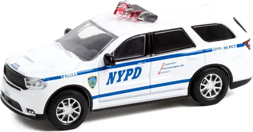 Miniatura 2 de Greenlight 42980 F - Durango White with Blue Stripes NYPD New York City Police Department (Nueva York) Hot Pursuit 1/64 Diecast Model Car