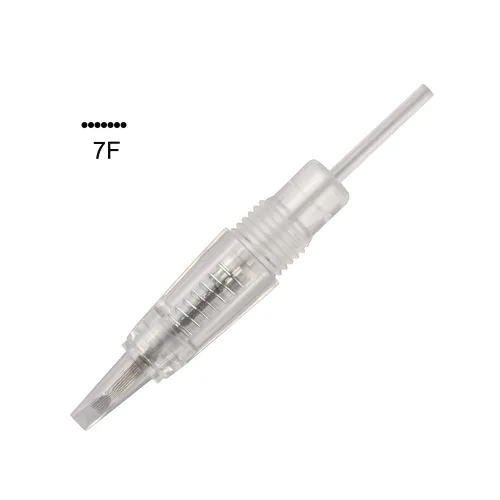 Miniatura 6 de Cartuchos de pigmento desechables Aguja de tatuaje sombreado tapas de punta 1R/3R/7F para máquina de maquillaje permanente Juego de bolígrafos