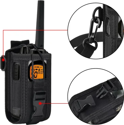 Miniatura 3 de ANKHOH Funda Holster para Radio Compatible con GXT1000VP4 Radio Bidireccional GMRS de 50 Canales, Estuche para Walkie Talkie de Largo Alcance