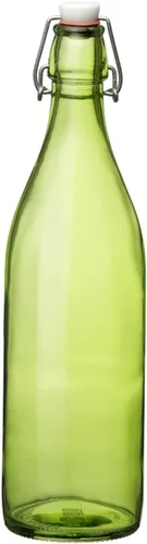 Miniatura 8 de Bormioli Rocco Giara Botella de bebida con tapa de abrazadera, 33.75 onzas, recipiente de vidrio a prueba de fugas para jugos y aderezos caseros