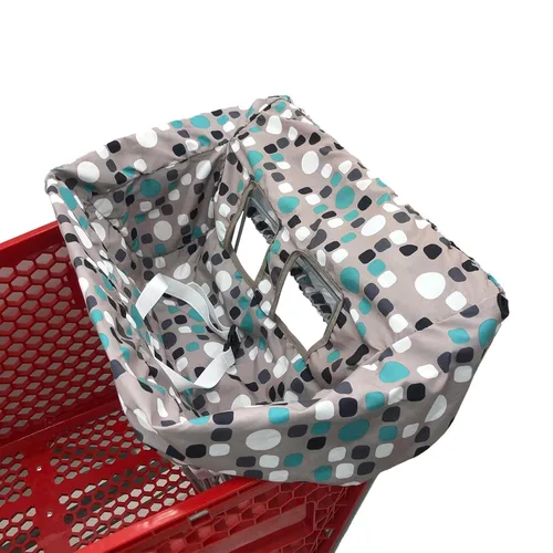 Miniatura 17 de Funda portátil para carrito de compras, fundas para silla alta y carrito de comestibles para bebés, niños, bebés y niños pequeños, bolsa de Gris