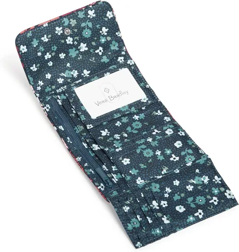 Miniatura 2 de Vera Bradley Cartera compacta Riley de sarga de rendimiento para mujer con protección RFID