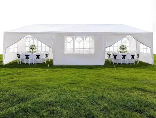 Miniatura 10 de Outvita Tienda de campaña para fiestas al aire libre, toldo para patio, carpa con paredes laterales extraíbles, tienda de campaña instantánea