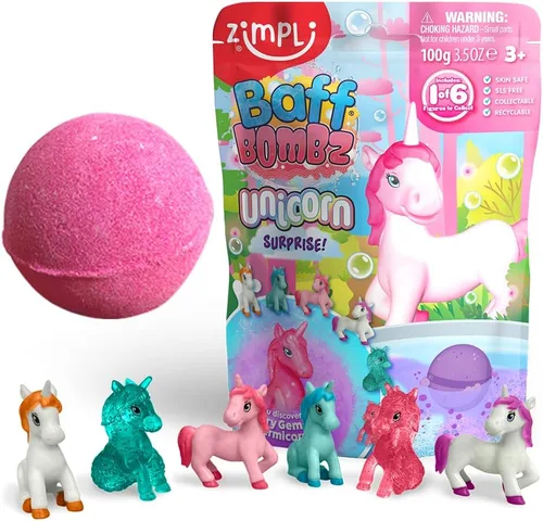 Miniatura 6 de Zimpli Bomba de baño sorpresa alienígena grande para niños, 1 de 6 juguetes alienígenas sorpresa para coleccionar, uno por bomba de baff, regalos