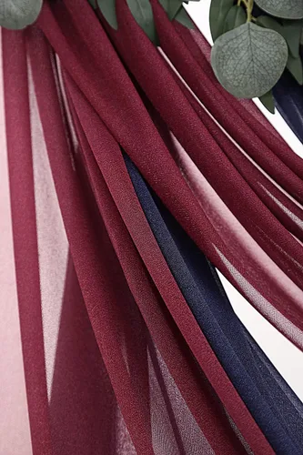 Miniatura 7 de 2 paneles de cortinas de arco de boda de 20 pies sin arrugas, tela drapeada, ligeramente brillante para decoración de ceremonia de boda, recepción
