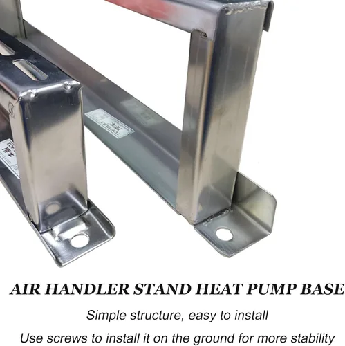 Miniatura 6 de Soporte para manipulador de aire, base de bomba de calor, soporte de suelo para aire acondicionado mini dividido sin conductos, soporte