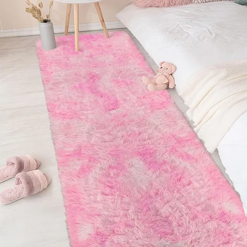Miniatura 31 de Alfombras de pasillo beige de 2 x 6 pies para dormitorio, sala de estar, alfombra de felpa suave y esponjosa, alfombra de pasillo para pasillos