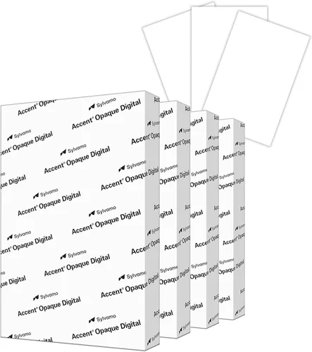 Miniatura 6 de Accent 121918C - Papel de cartulina opaco de color crema de 11 x 17 pulgadas, 100 libras, 9.56 oz/m², 700 hojas (4 resmas), cartulina pesada súper
