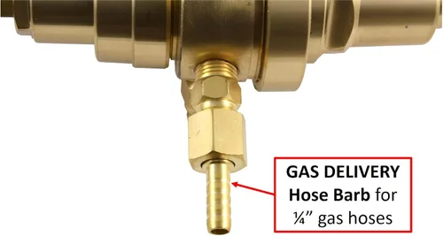 Miniatura 4 de SÜA - Regulador de dos etapas para gas inerte. Conexión de entrada: CGA-580 - Conexión de salida: 9/16"-18 RH