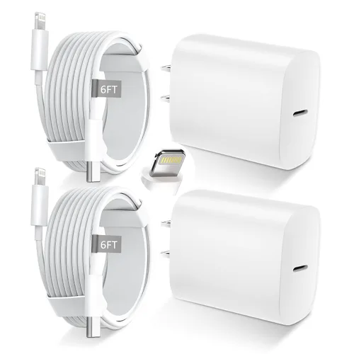 Miniatura 7 de DiHines Cargador rápido para teléfono 14 13 12 11, cable de carga Lightning de 3 pies con bloque de carga USB C de 20 W para teléfono 14/14 Pro