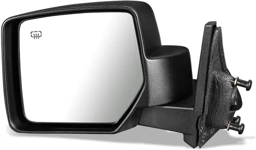 Miniatura 5 de DNA Motoring OEM-MR-CH1320271 Ajuste manual de estilo de fábrica con espejo lateral izquierdo de vidrio calentado compatible con Wrangler 07-18