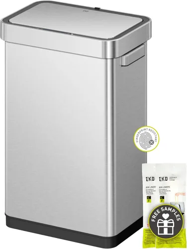 Miniatura 18 de EKO EcoSmart - Basurero de cocina alto y grande, 80L/21.1 G de alta capacidad, cubo de basura con sensor de movimiento cuadrado suave sin contacto