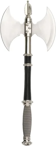 BladesUSA HK-079A Acha de fantasía de batalla medieval con placa de exhibición. 21 pulgadas de largo.