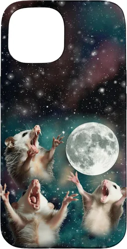 Miniatura 6 de Three Possum Moon 3 Opossum Funny Weird Cursed Meme Case para iPhone 17