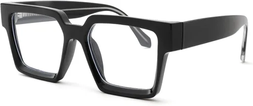 Pro Acme Gafas cuadradas de gran tamaño con luz azul para hombres y mujeres, a la moda, rectangulares, con marco grueso, UV400, gafas falsas