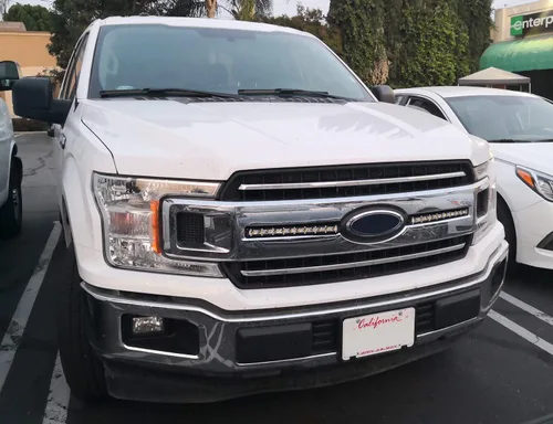 Miniatura 5 de iJDMTOY Kit de barra de luz LED para parrilla delantera compatible con Ford F150 XL XLT 2018-2020, incluye barras de luz LED delgadas de alta